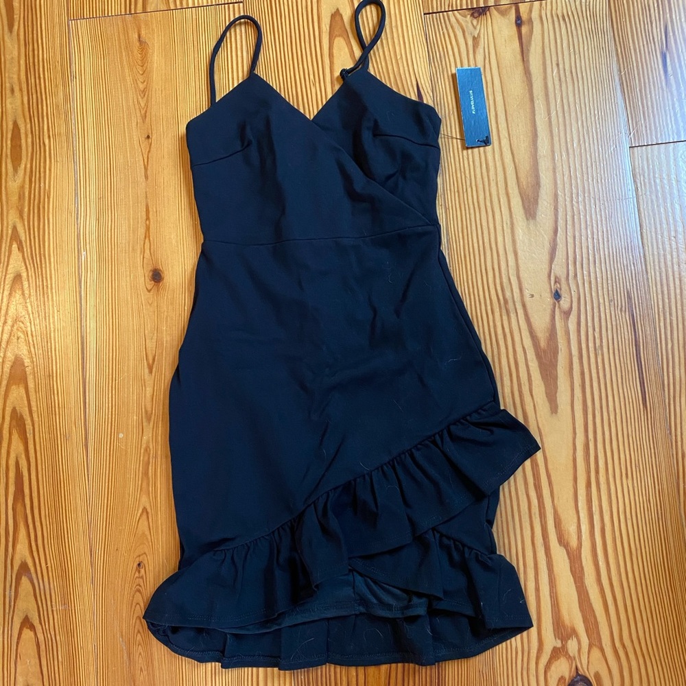Sealed With a Kiss Black Bodycon Dress